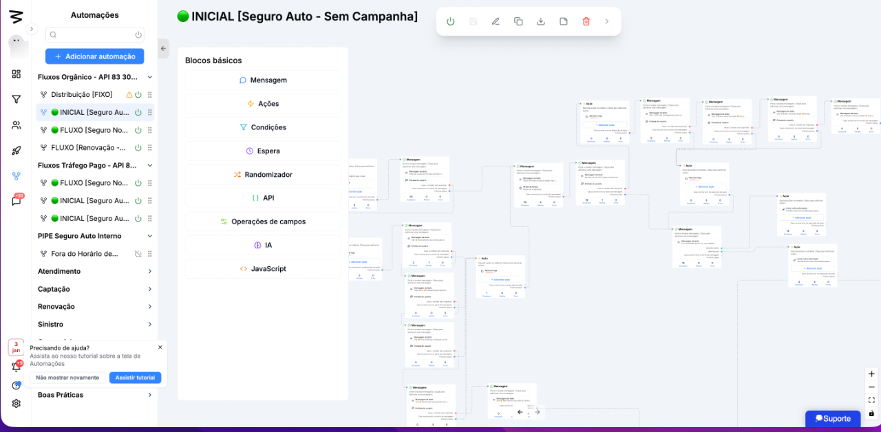 Captação automatizada do lead