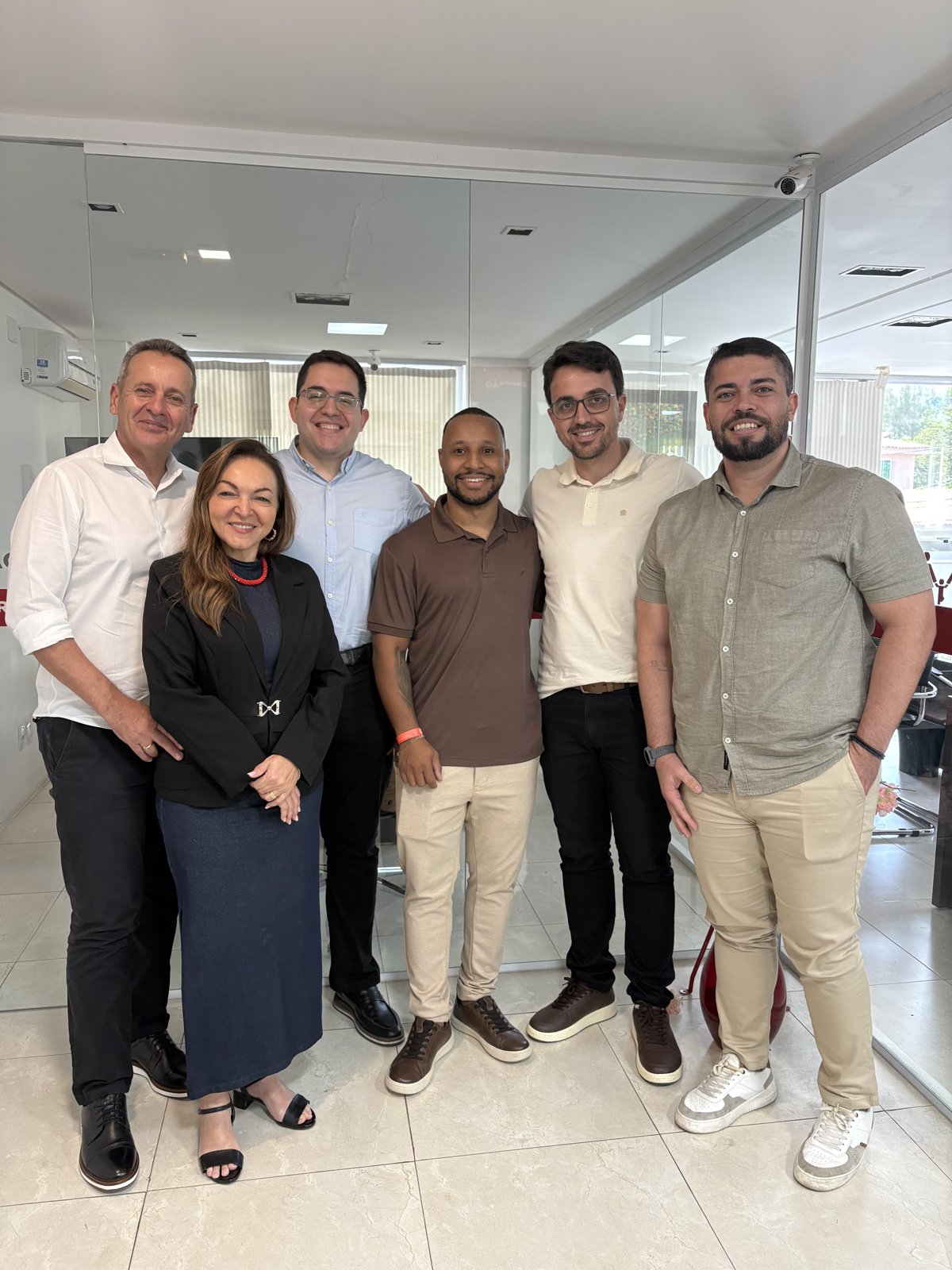 Elias com time de corretores em workshop presencial